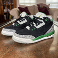 Nike Air Jordan 3 Retro GS Shoes Boys Size 6Y Black Green Basketball Sneakers