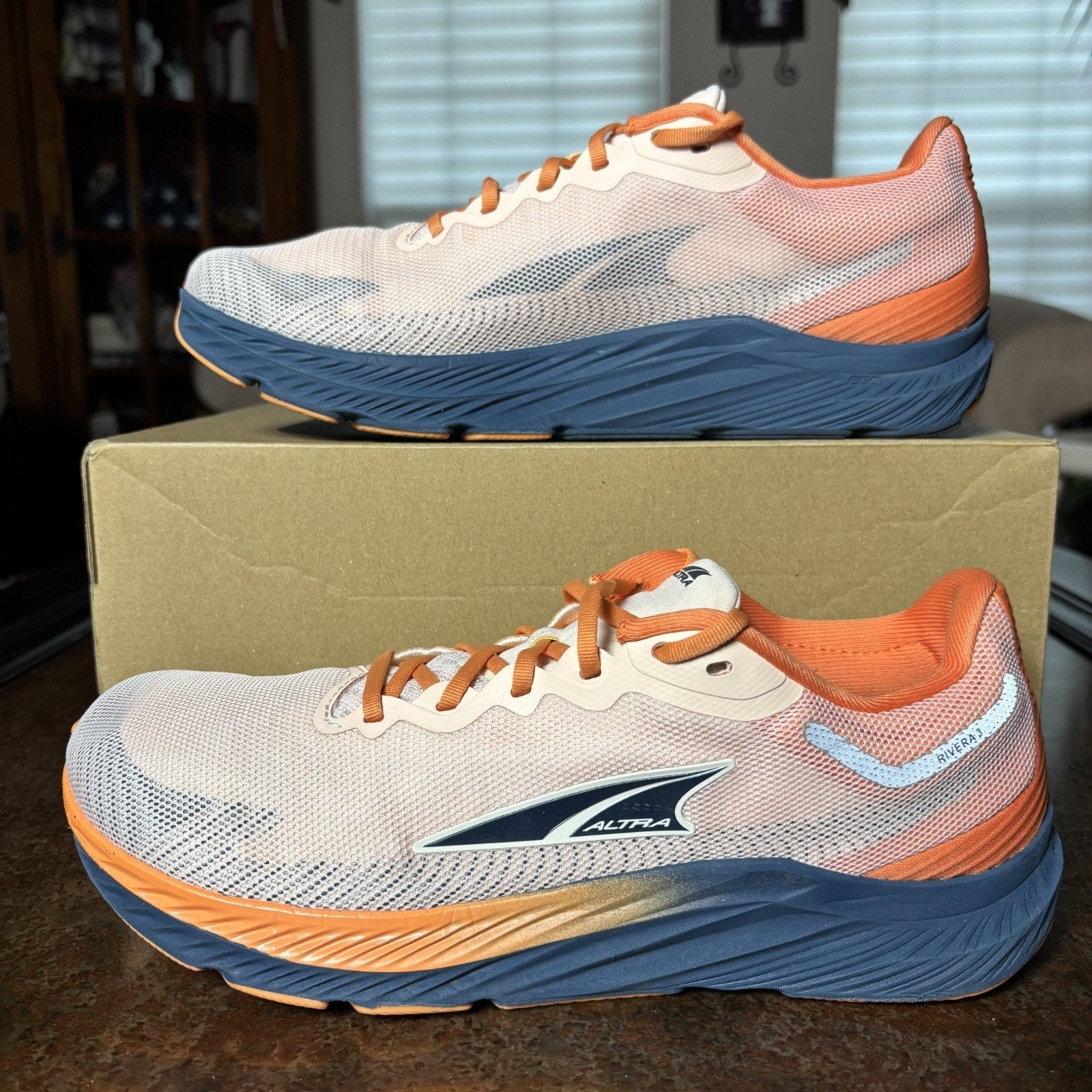 Altra Rivera 3 Women's 10.5 Orange Athletic Road Running Comfort Shoes Sneakers