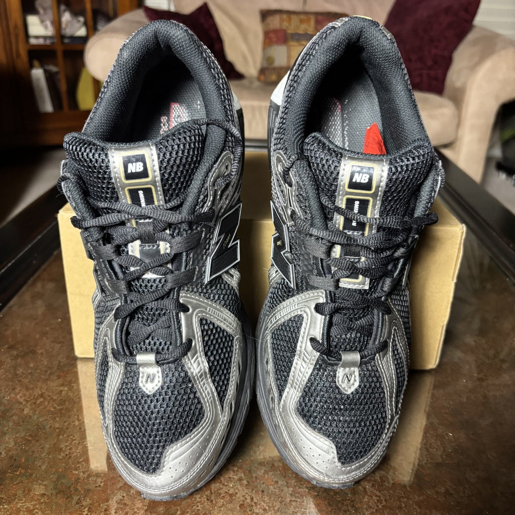 New Balance 1906R Shoes Men's 11.5 Black Metallic Silver Athletic Gym Sneakers