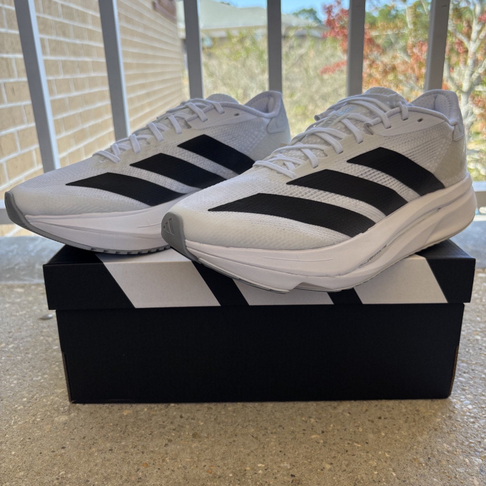 Adidas Adizero SL 2 Shoes White Blk Road Running Athletic Sneakers Women's Sizes