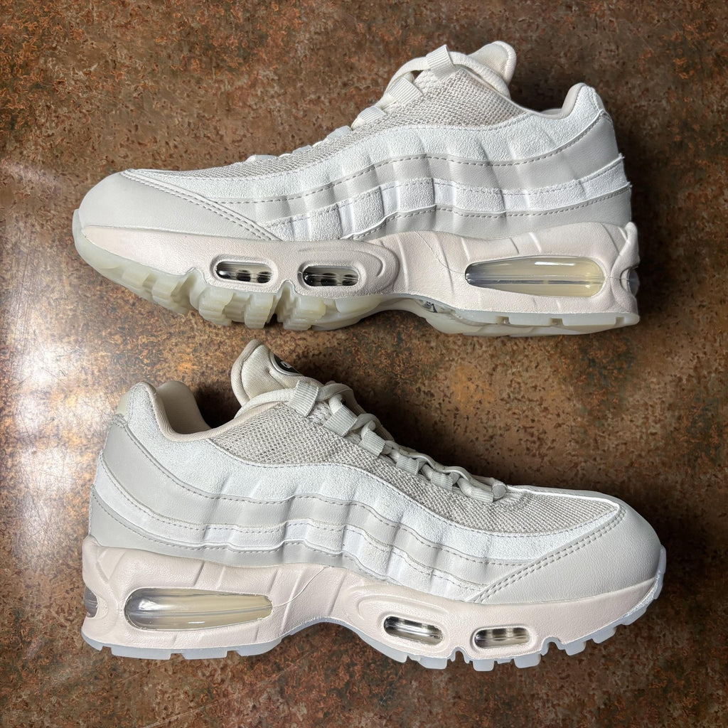 Nike Air Max 95 Shoes Women's 9 White Beige Athletic Running Lifestyle Sneakers