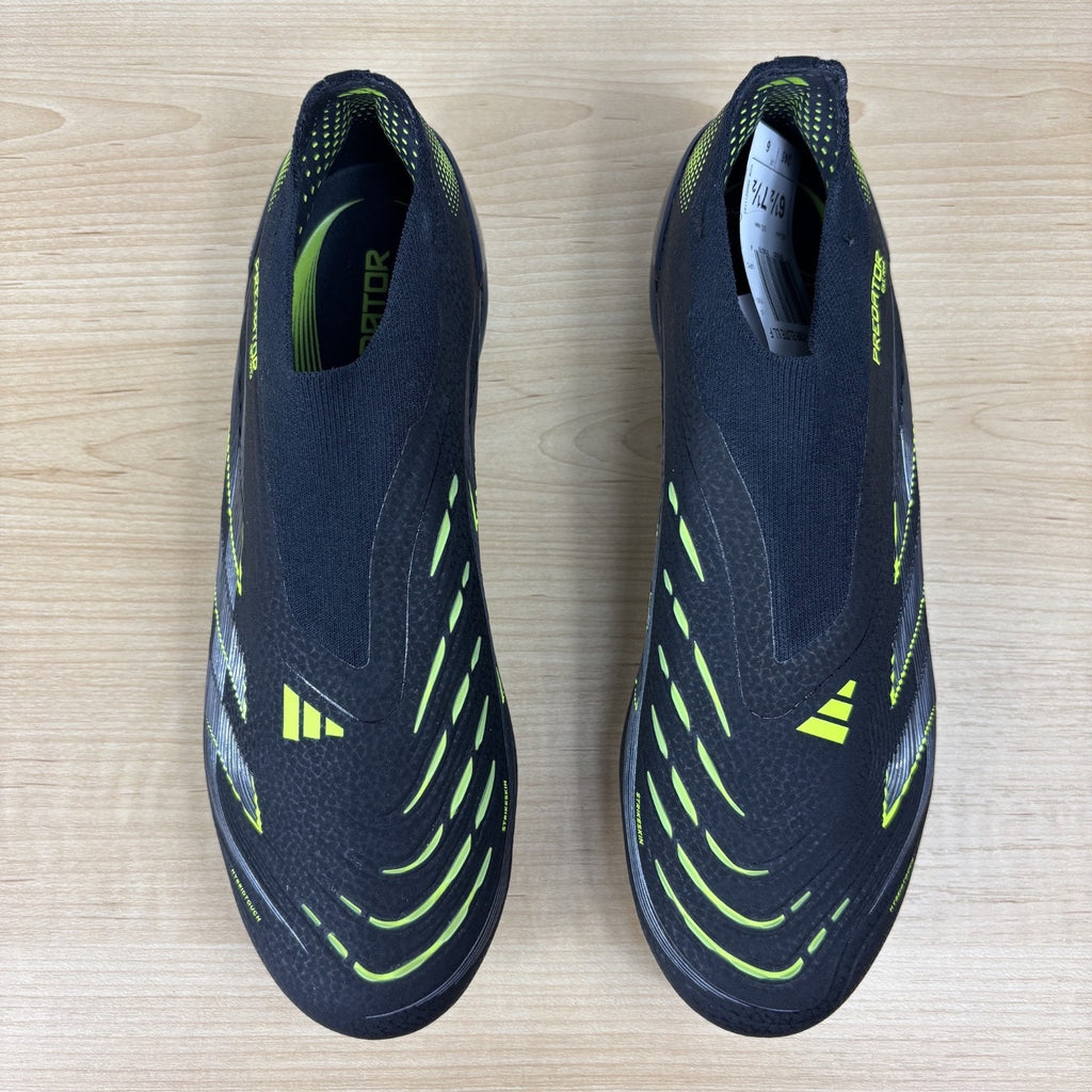 Adidas Predator Elite LL Laceless FG Soccer Cleats Women's Sz 7.5 Black Volt NEW
