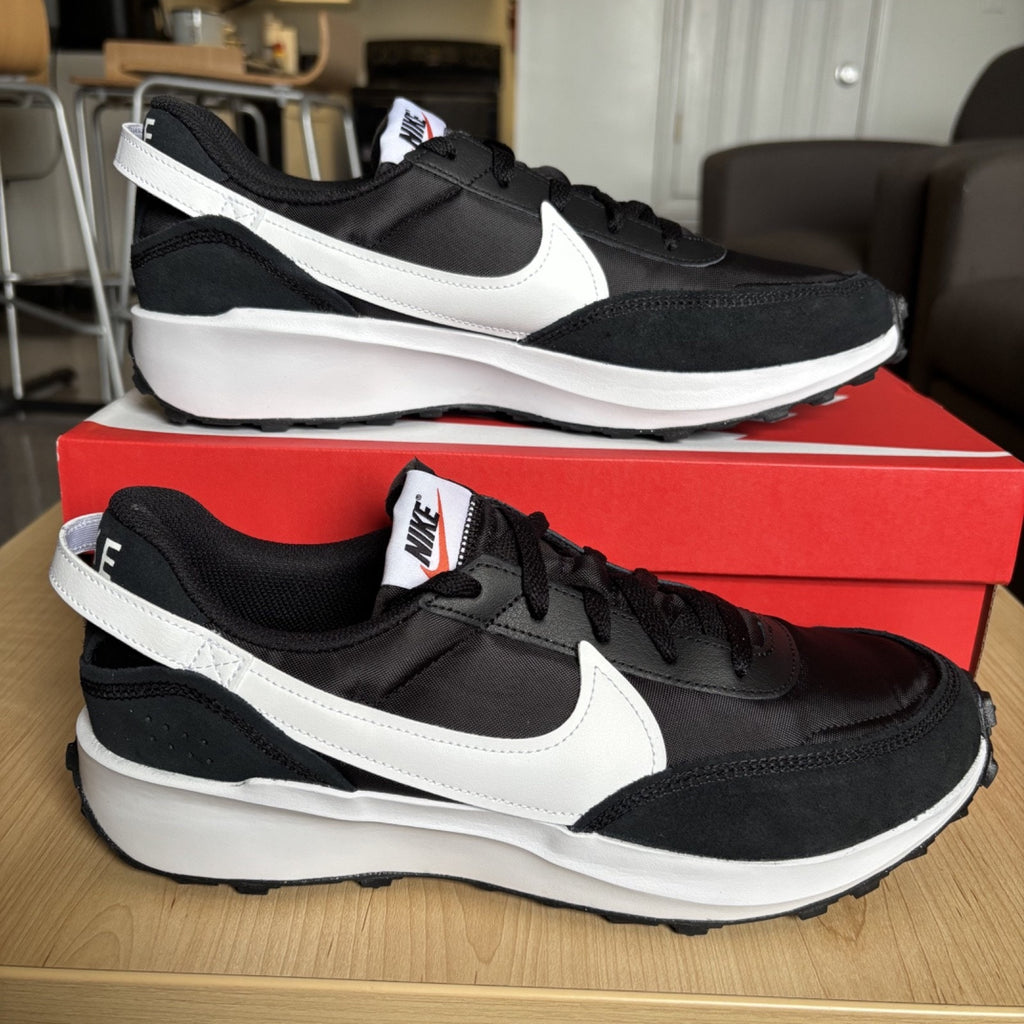 Nike Waffle Debut Shoes Black White Lifestyle Gym Sneakers DH9522-001 Mens Sizes