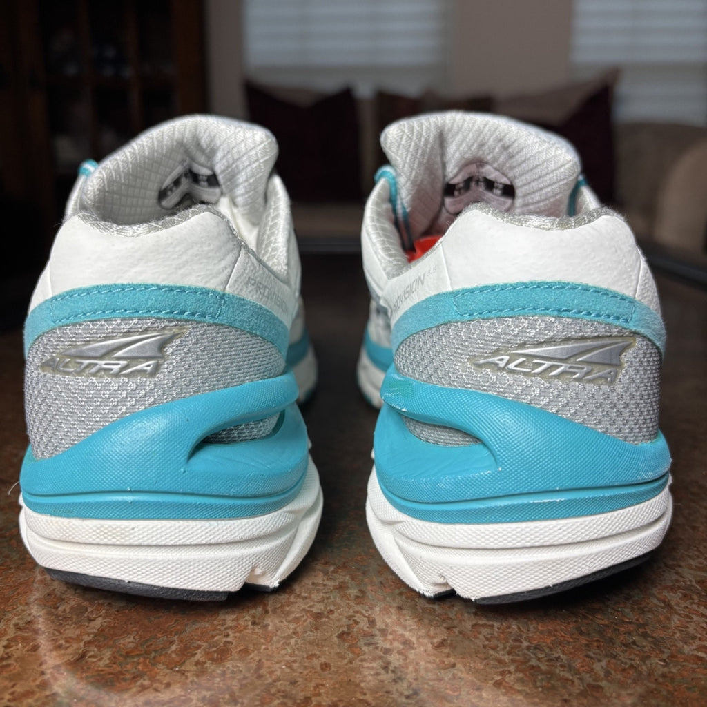 Altra Provision 3.5 Shoes Women's 8.5 White Teal Road Running Athletic Sneakers