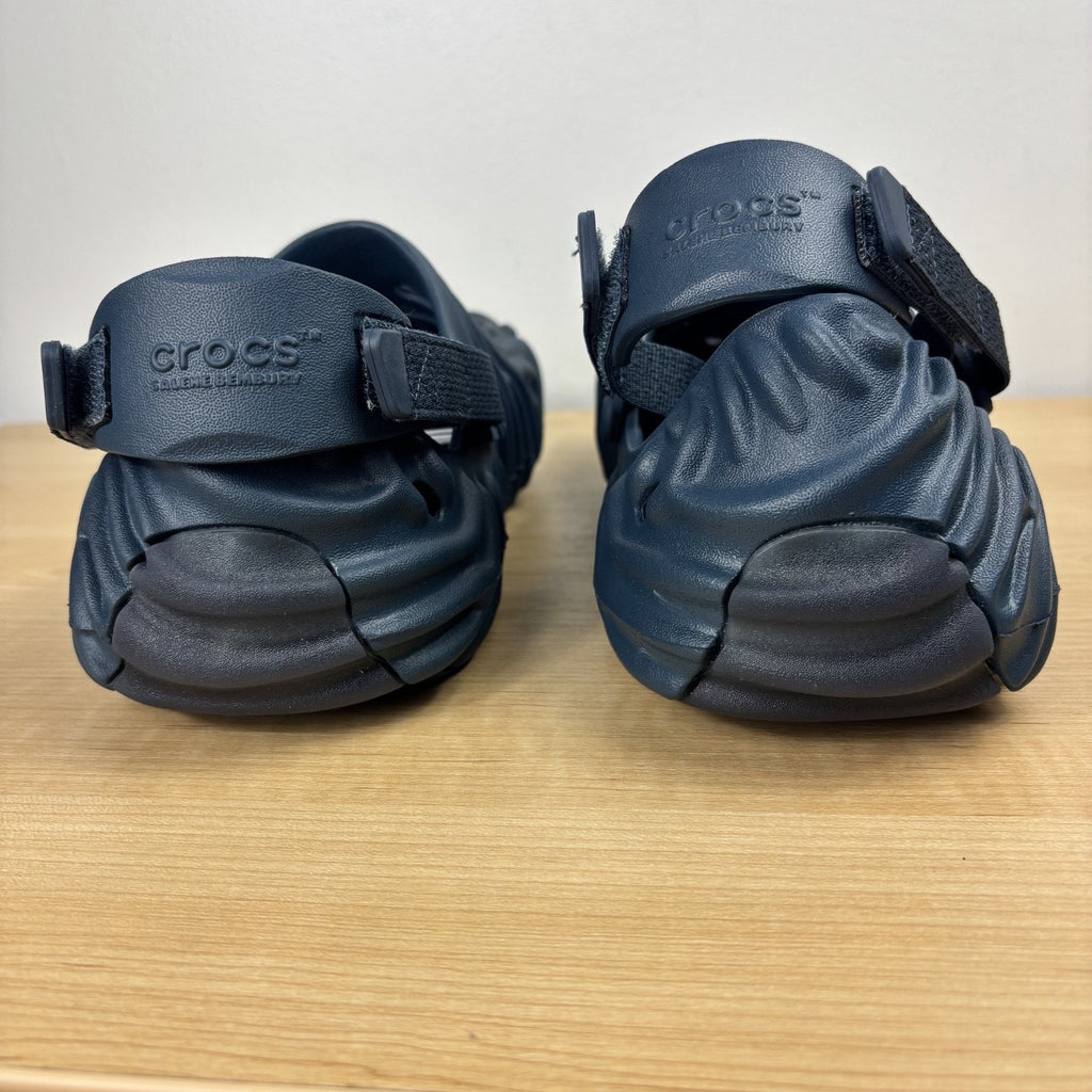 Crocs x Salehe Bembury Pollex Clogs Men's Size 12 Navy Blue Outdoor Sandals NEW