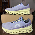On Cloudmonster Shoes Women's 10 Purple Neon Road Running Gym Athletic Sneakers