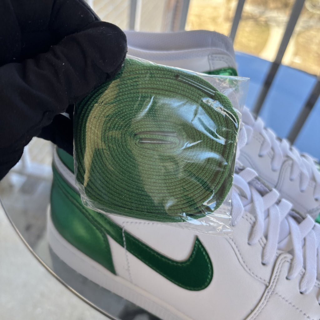 Nike Jordan 1 Retro High Golf White Metallic Pine Green Golf Shoe Mens Sizes NEW