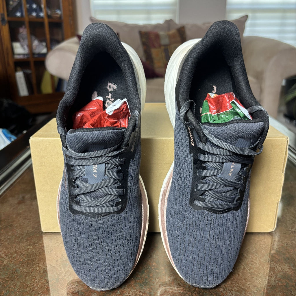 Brooks Anthem 7 Shoes Women's 8.5 Black Road Running Comfort Athletic Sneakers