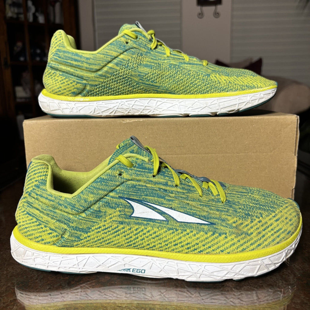 Altra Escalante 2.0 Shoes Mens Size 10.5 Yellow Road Running Athletic Zero Drop