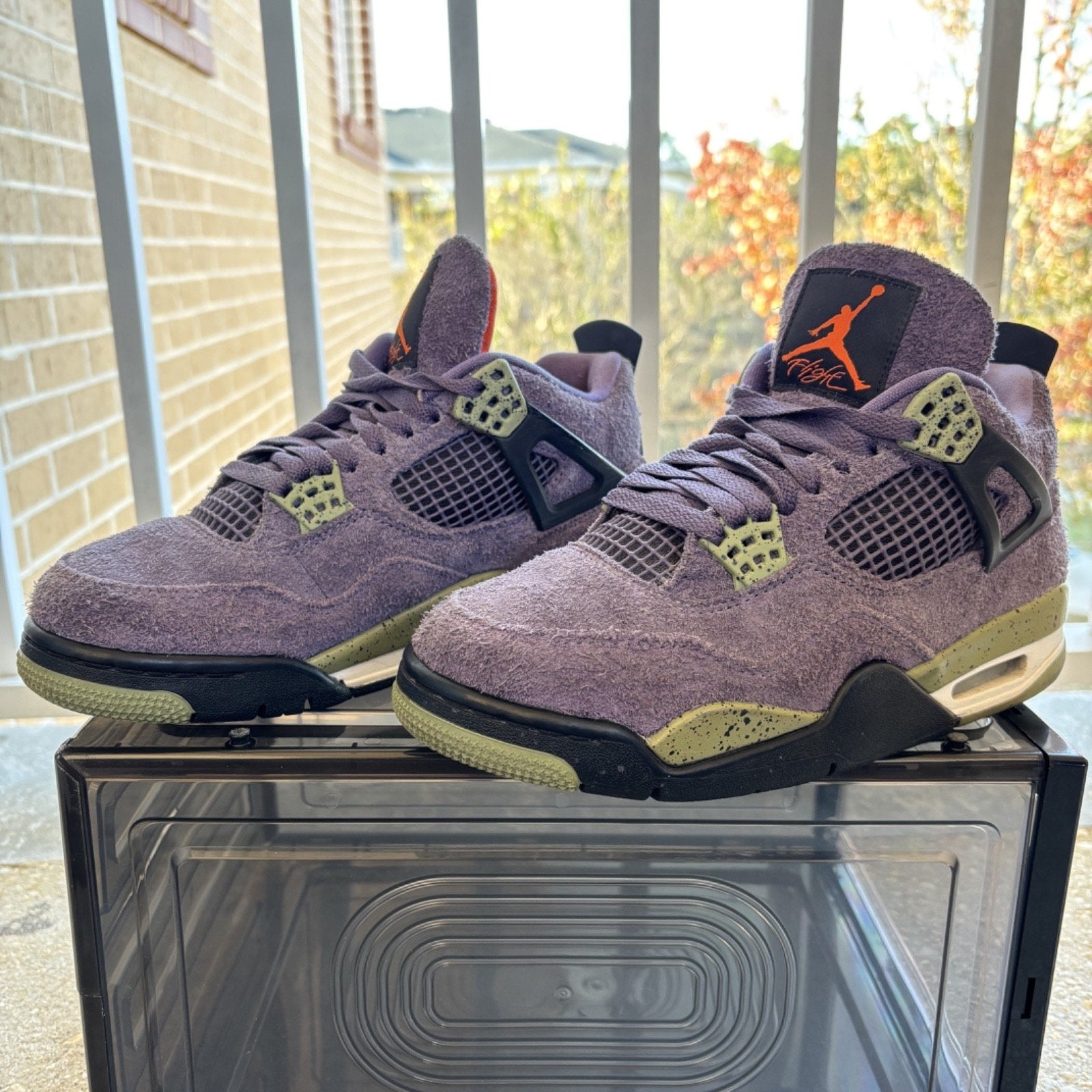 Nike Air Jordan 4 Retro Canyon Purple Shoes Women's 8 Casual Sneakers AQ9129-500
