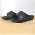 OOFOS OOahh Recovery Slides Women's Size 9 Black Comfort Athletic Sport Slippers