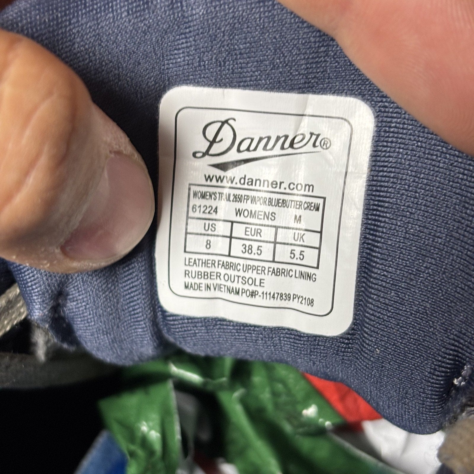 Danner X Free People Trail 2650 Shoes Women's 8 Blue Trail Running Athletic Gym
