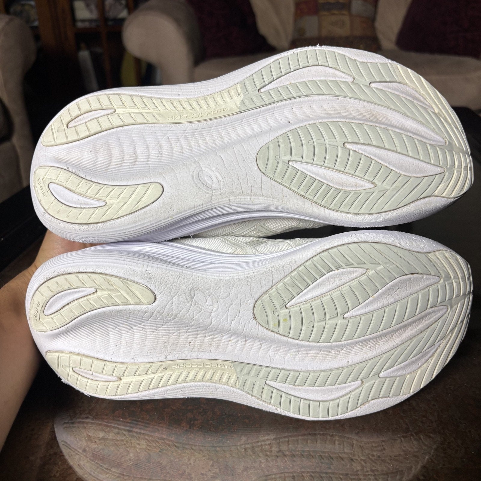 ASICS Gel-Nimbus 27 Shoes Womens 10 White Road Running Athletic Comfort Sneakers