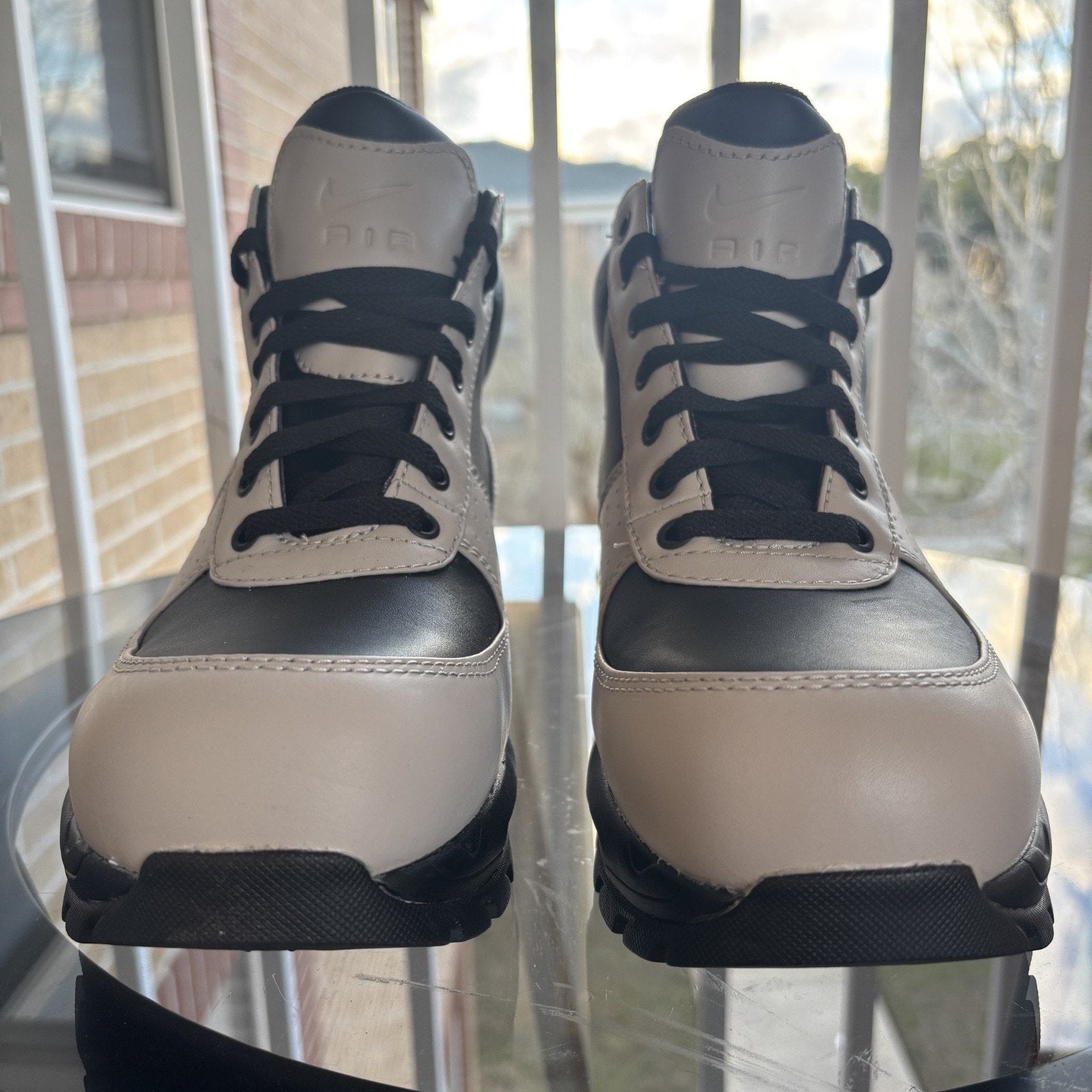 Nike ACG Air Max Goadome Boots Grey Black Leather Outdoor Trail Shoes Mens Sizes