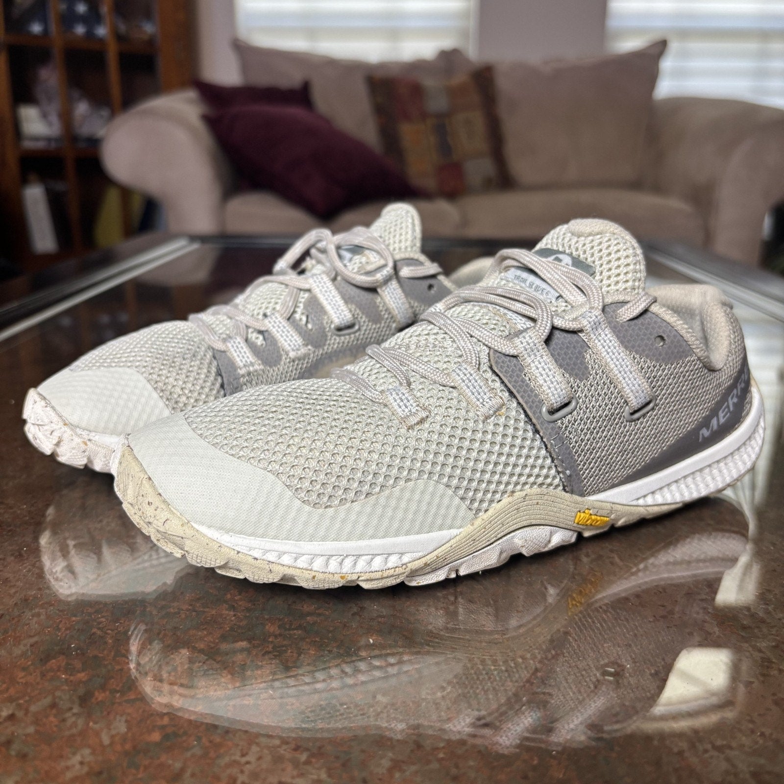 Merrell Trail Glove 6 Women's 6 White Outdoor Barefoot Minimalist Shoes Sneakers