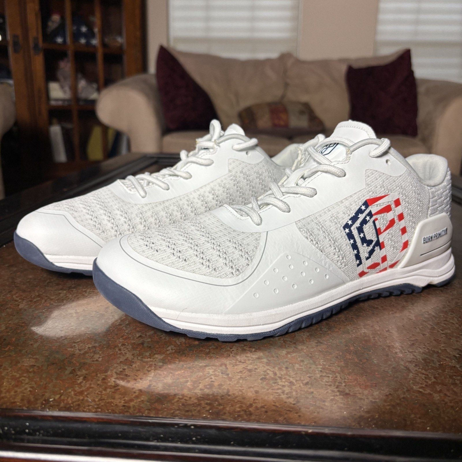 Born Primitive Savage 1 Training Shoes Mens Size 11 White USA Weightlifting Gym