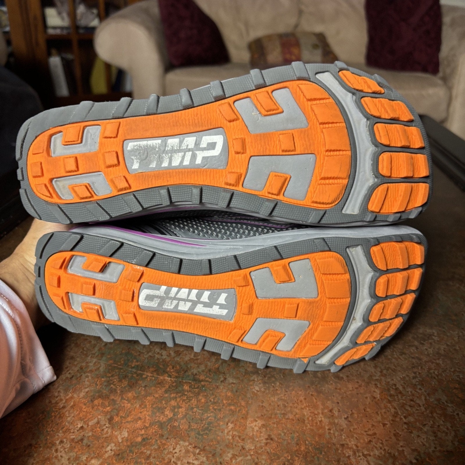 Altra Timp Women's 9 Grey Purple Trail Running ZeroDrop Athletic Shoes Sneakers
