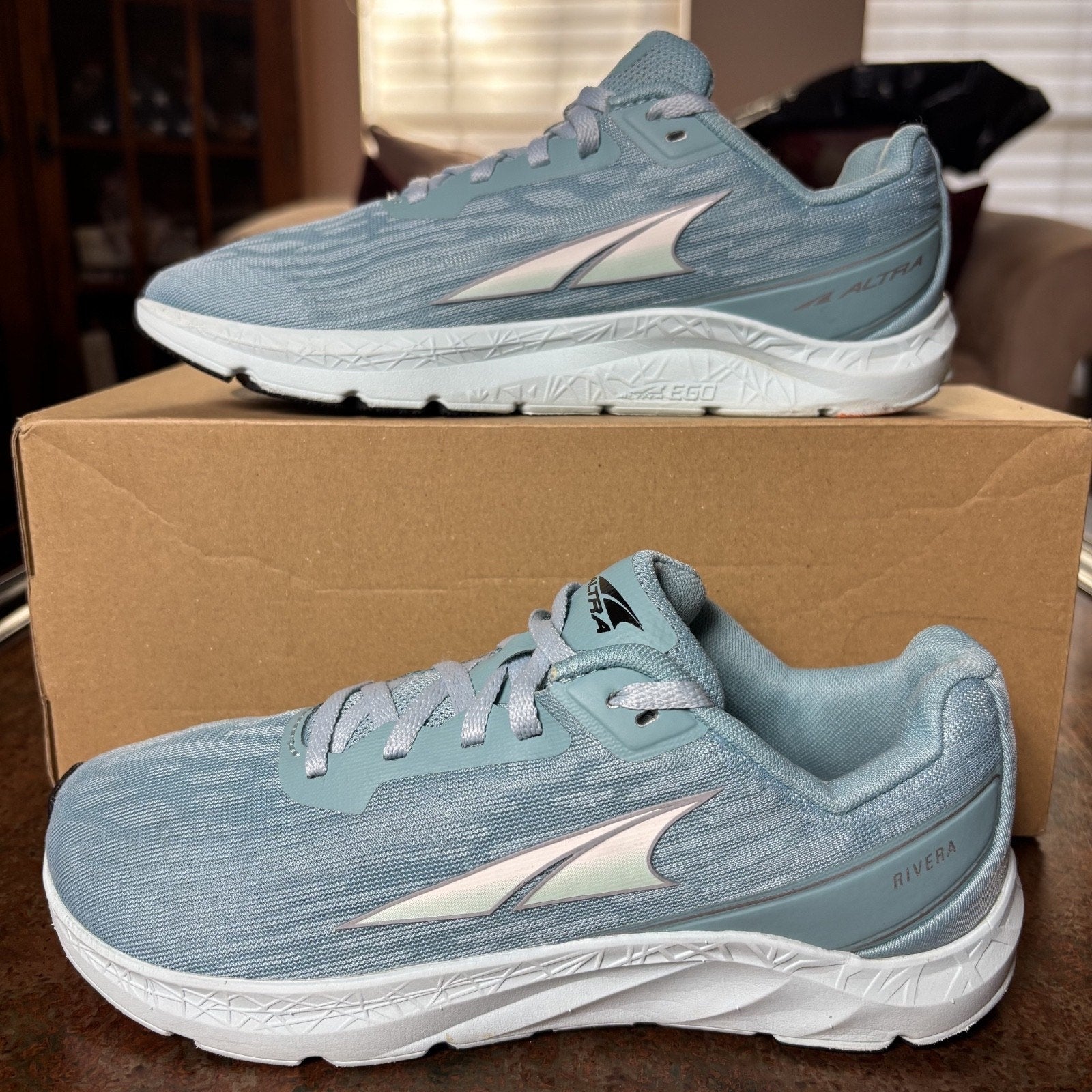 Altra Rivera Shoes Women's Size 8 Blue Athletic Zero Drop Road Running Sneakers