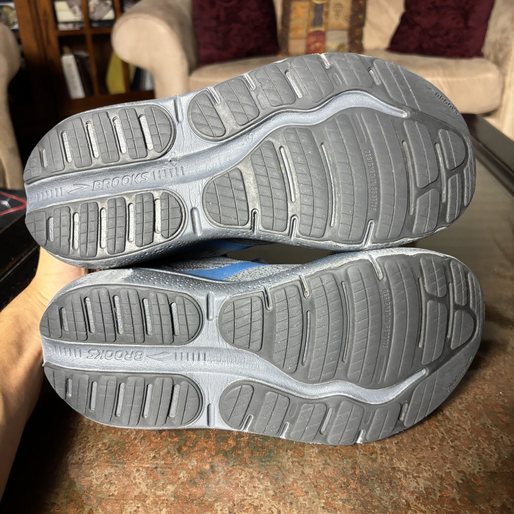Brooks Ghost Max 2 Shoes Mens 10 4E Wide Black Blue Athletic Running Sneakers