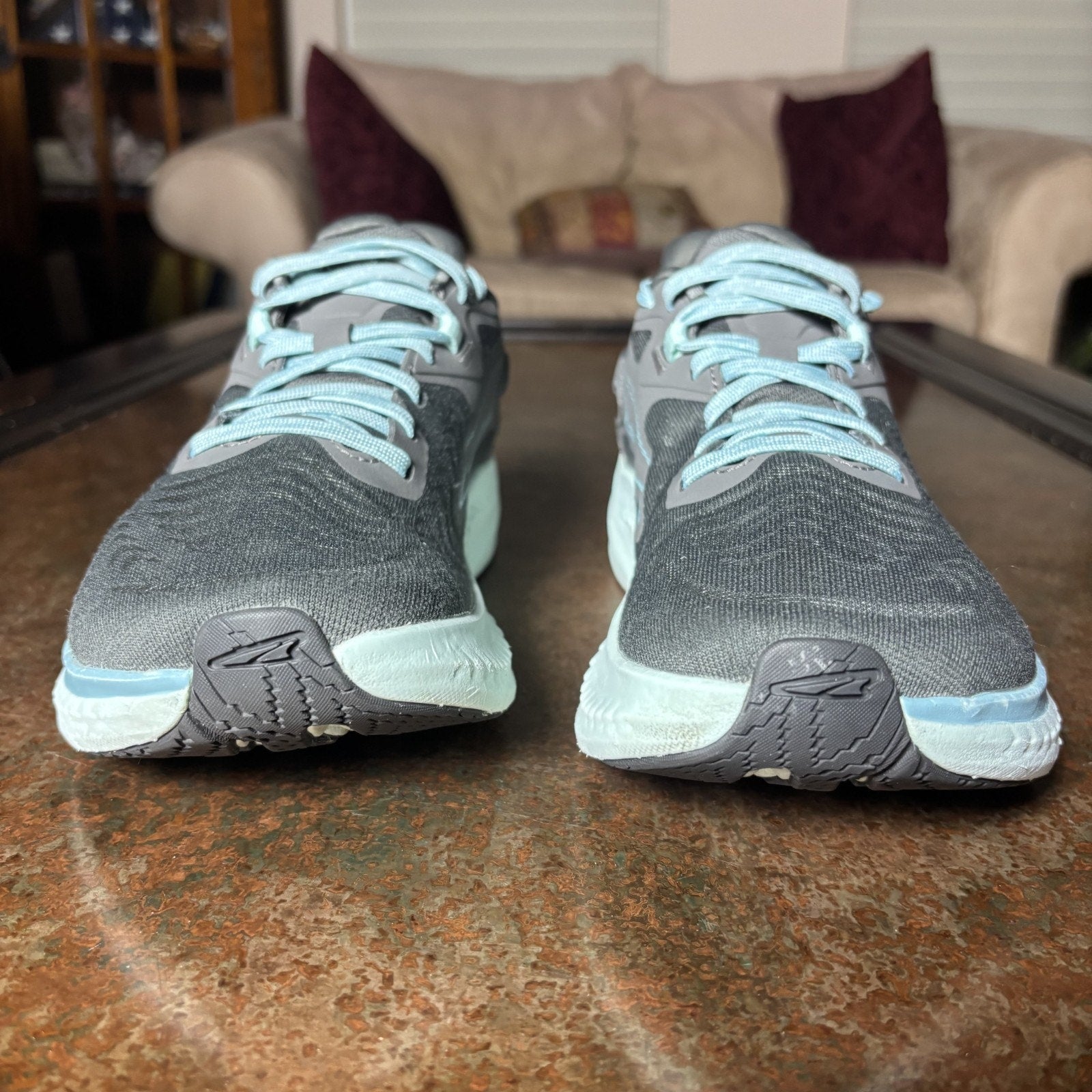 Altra Torin 7 Women's Size 8 Grey Teal Road Running Athletic Gym Shoes Sneakers