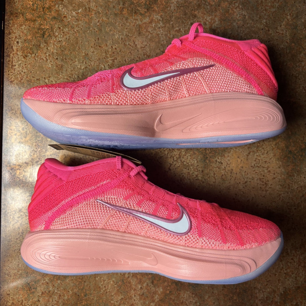 Nike Air Zoom GT Hustle Shoes Mens 9.5 Great Cancer Awareness Think Pink Sneaker