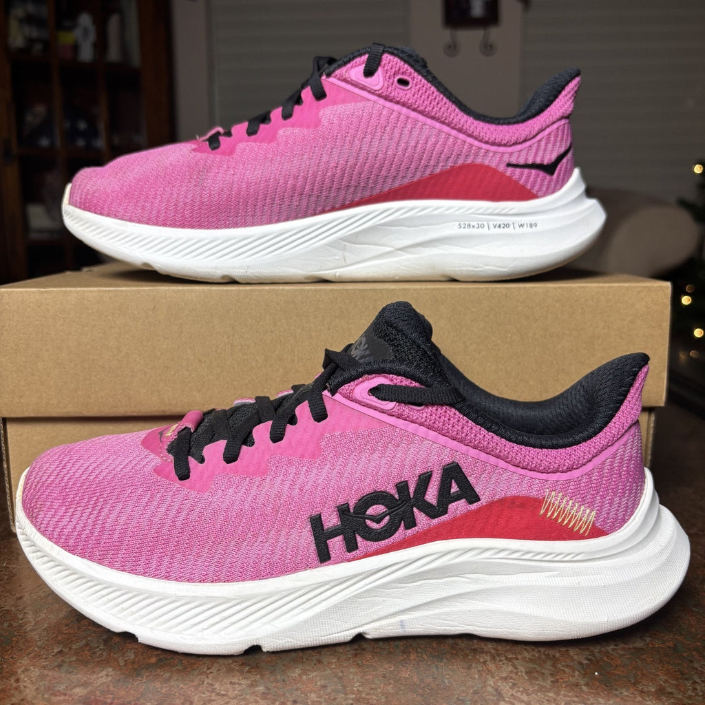 Hoka One One Solimar Shoes Womens Size 8 Pink Road Running Athletic Gym Sneakers