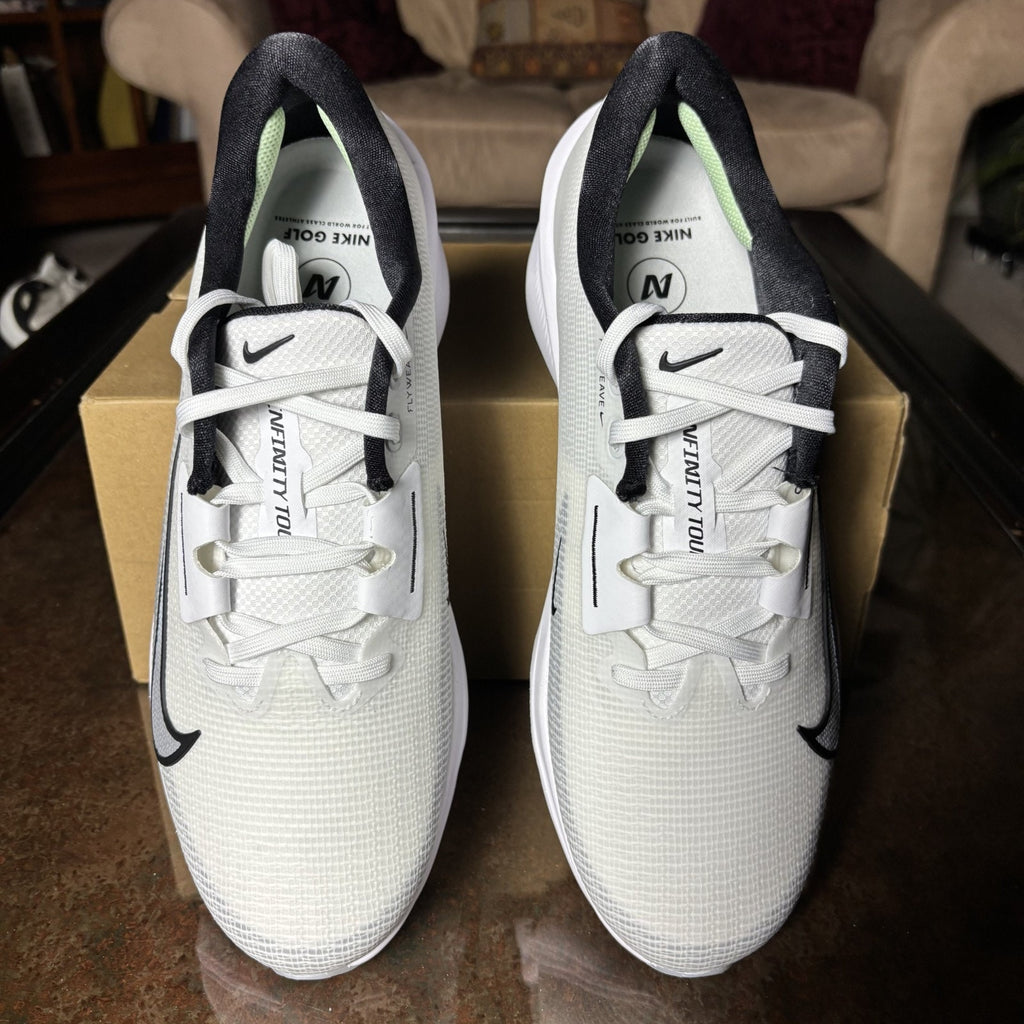 Nike Air Zoom Infinity Tour 2 Mens Size 9.5 White Golf Shoes Performance Comfort