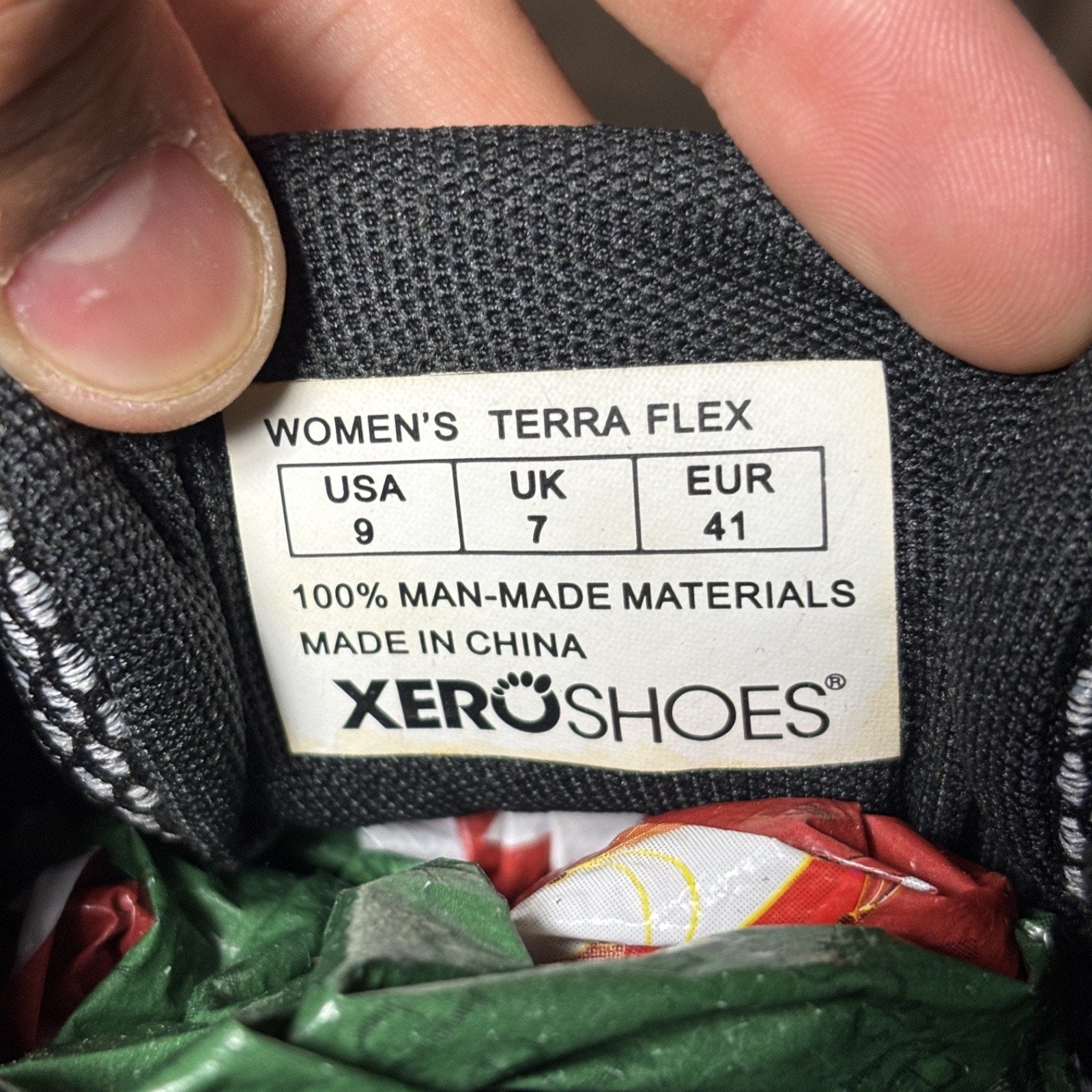 Xero Shoes TerraFlex Women's 9 Black Grey Barefoot Minimalist Trail Gym Athletic