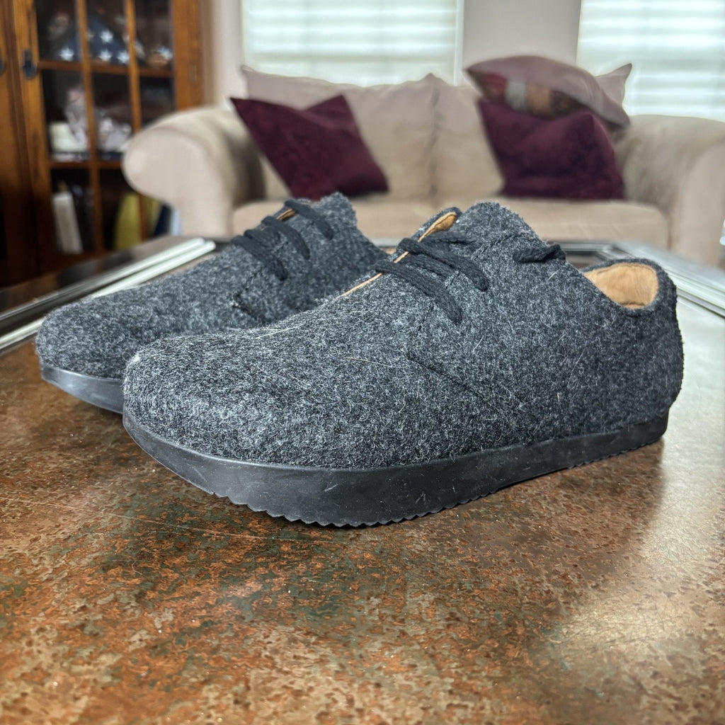 Kalso Earth Faroe Lokah Shoes Women's 9 Black Wool Wellness Man Made Sneakers