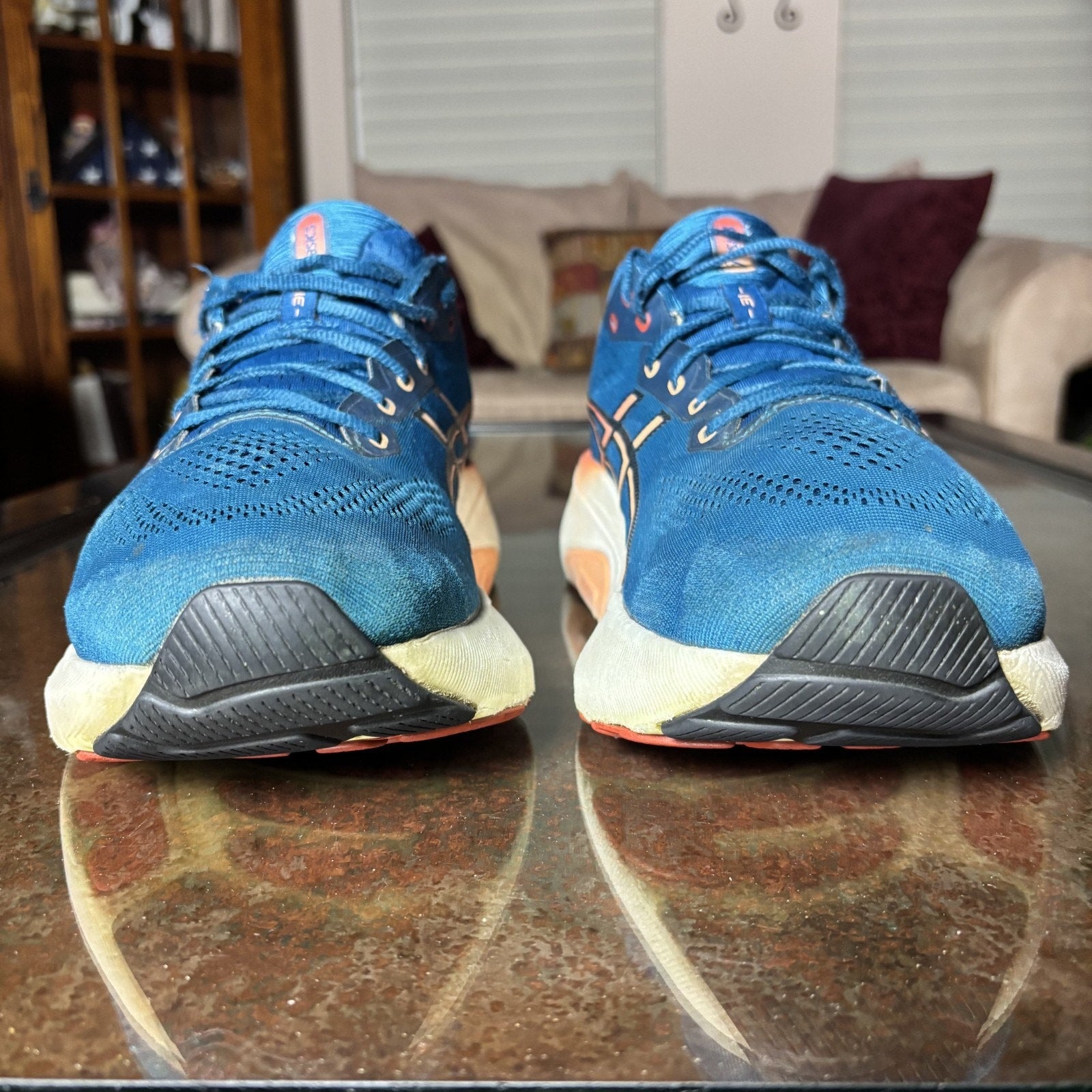 Asics Gel Kayano 31 Shoes Men's 13 Blue Road Running Athletic Comfort Sneakers