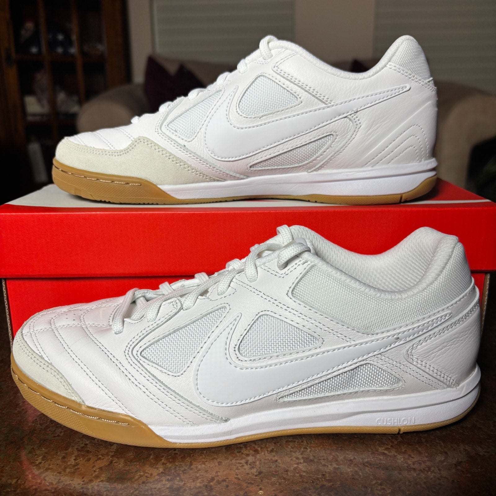 Nike Gato White Gum Leather Lifestyle Casual Athletic Shoes Sneakers Mens Sizes