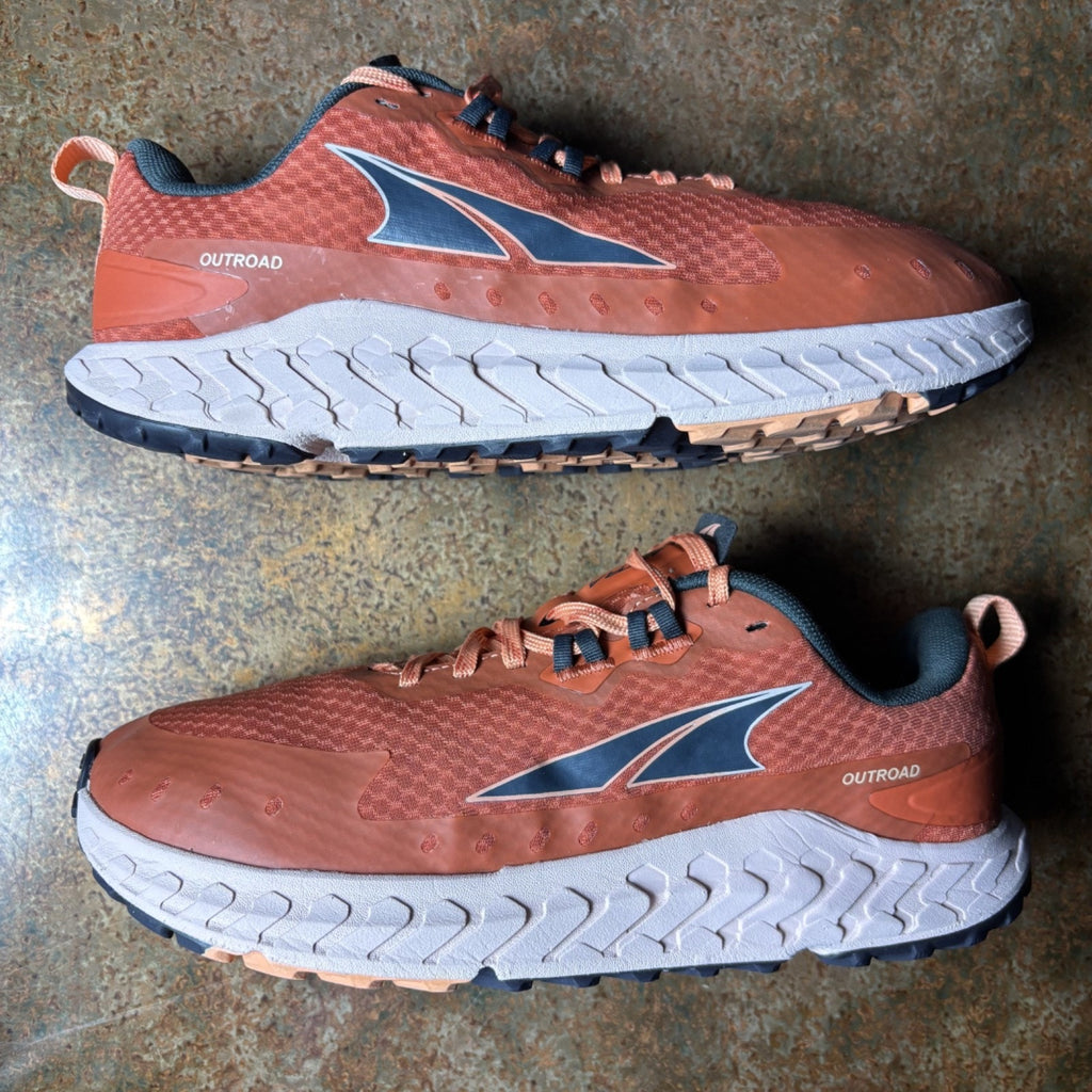 Altra Outroad Shoes Womens Sz 9.5 Orange Trail Running Outdoor Athletic Sneakers