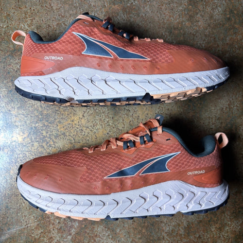 Altra Outroad Shoes Womens Sz 9.5 Orange Trail Running Outdoor Athletic Sneakers