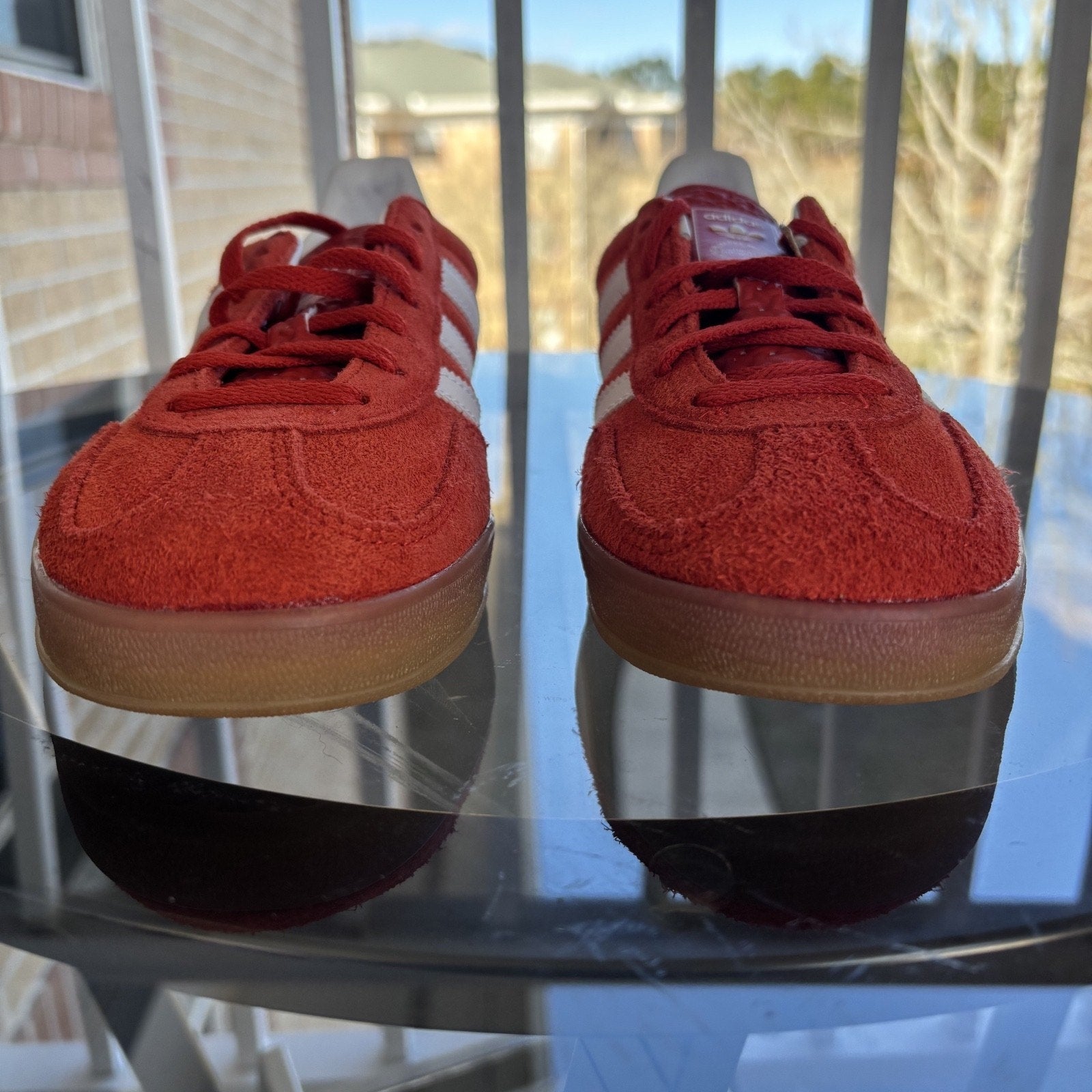 Adidas Gazelle Indoor Shoes Orange Suede Casual Lifestyle Sneakers Women's Sizes