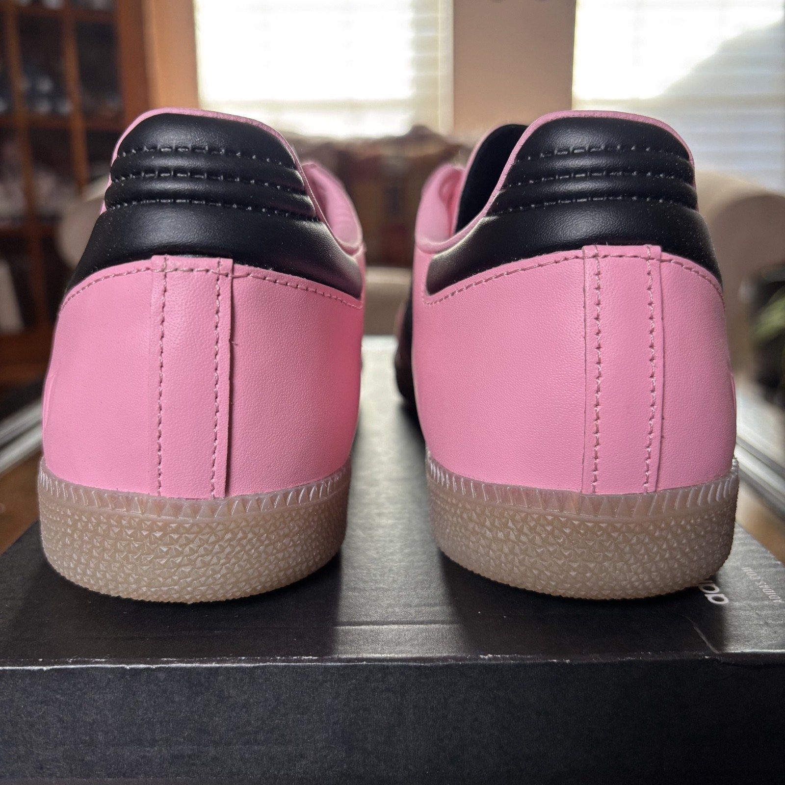 Adidas Samba Messi Light Shoes Mens Size 9 Pink Black Gum Lifestyle Sneakers NEW