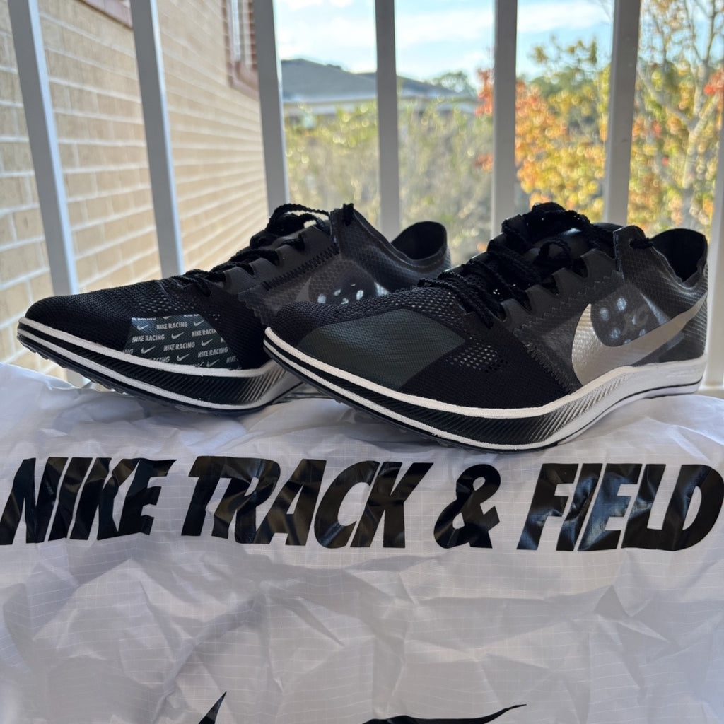 Nike ZoomX Dragonfly XC Cross Country Spikes Mens 8 Black Silver Track & Field