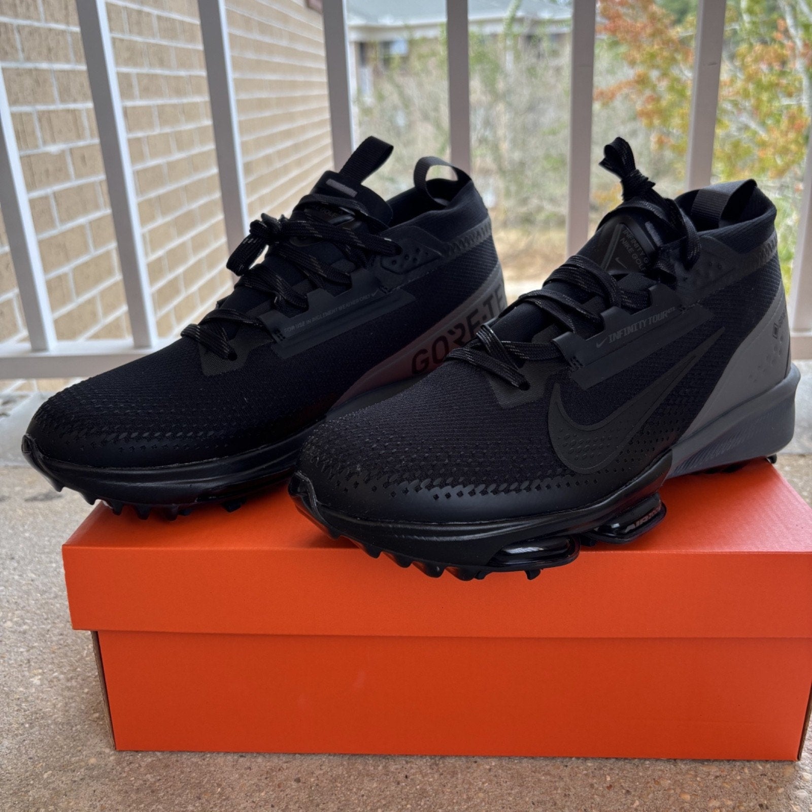 Nike Air Zoom Infinity Tour 2 Next% GTX Black Golf Cleat FV4897-002 Mens Sizes