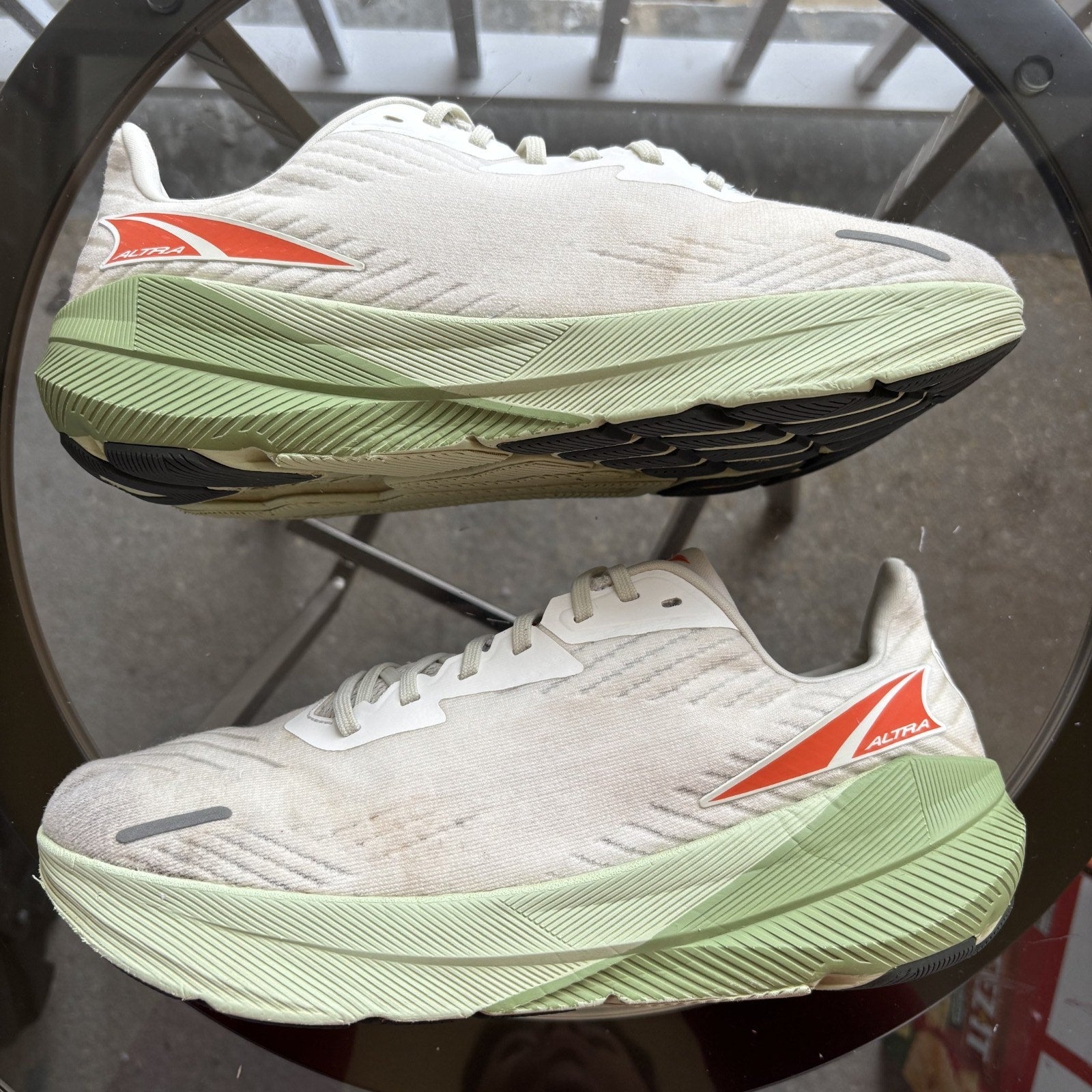 Altra FWD Experience Shoes Mens Size 10 White Green Road Running Jogging Sneaker
