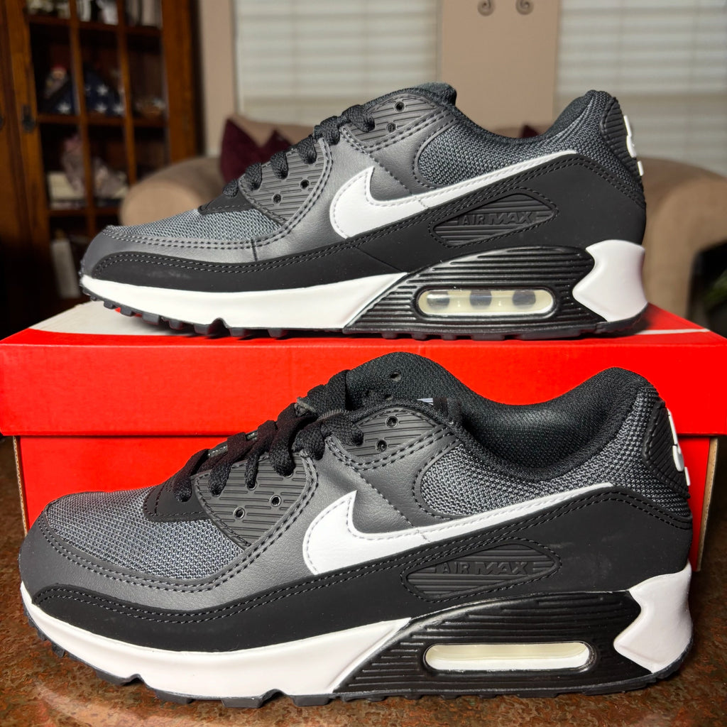 Nike Air Max 90 Black Grey White Lifestyle Casual Shoes Sneakers Mens Sizes NEW