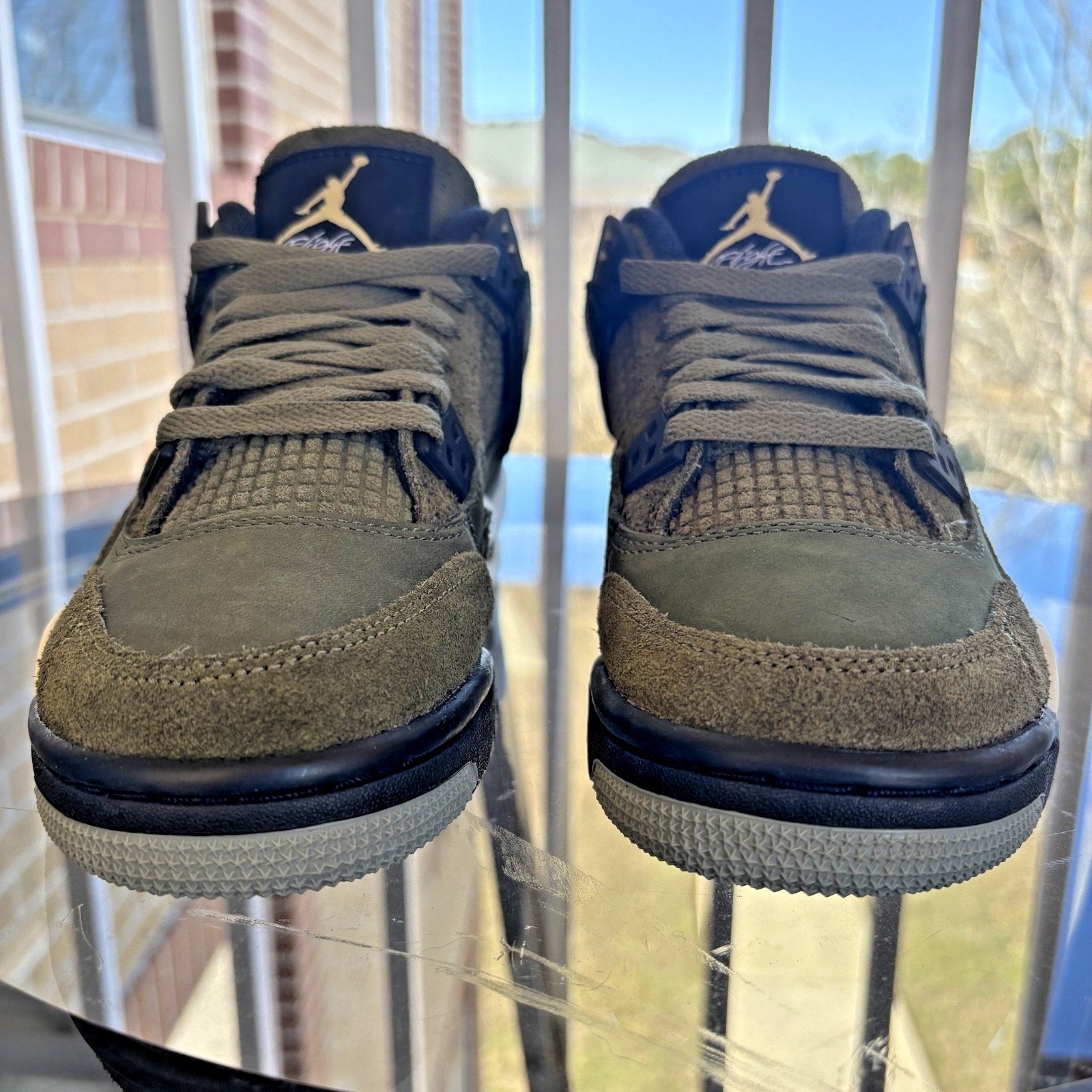 Nike Air Jordan 4 Retro SE Craft Medium Olive Green Sneakers Women's Sz 5 | 3.5Y
