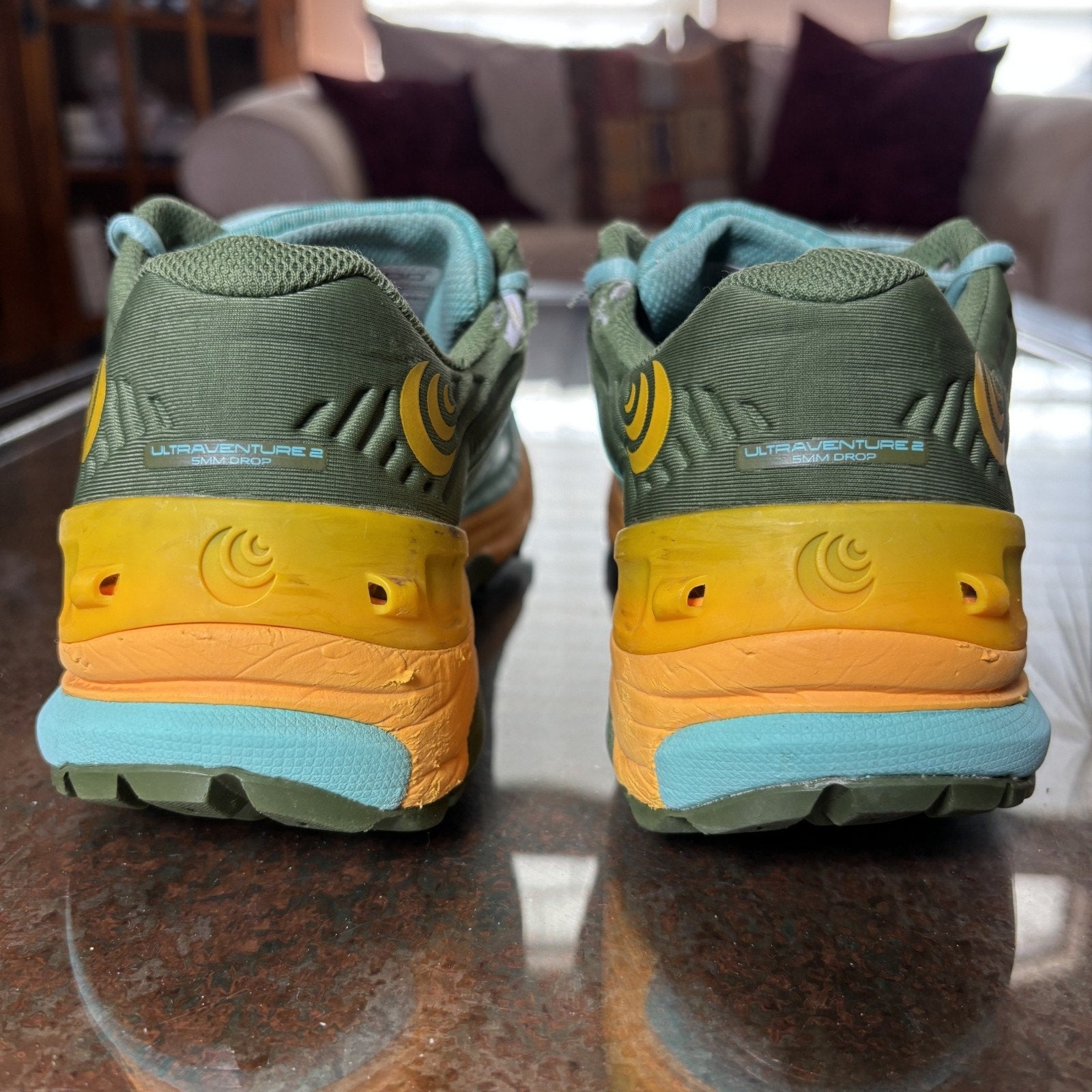 Topo Athletic Ultraventure 2 Shoes Women's Size 8.5 Green Yellow Trail Running