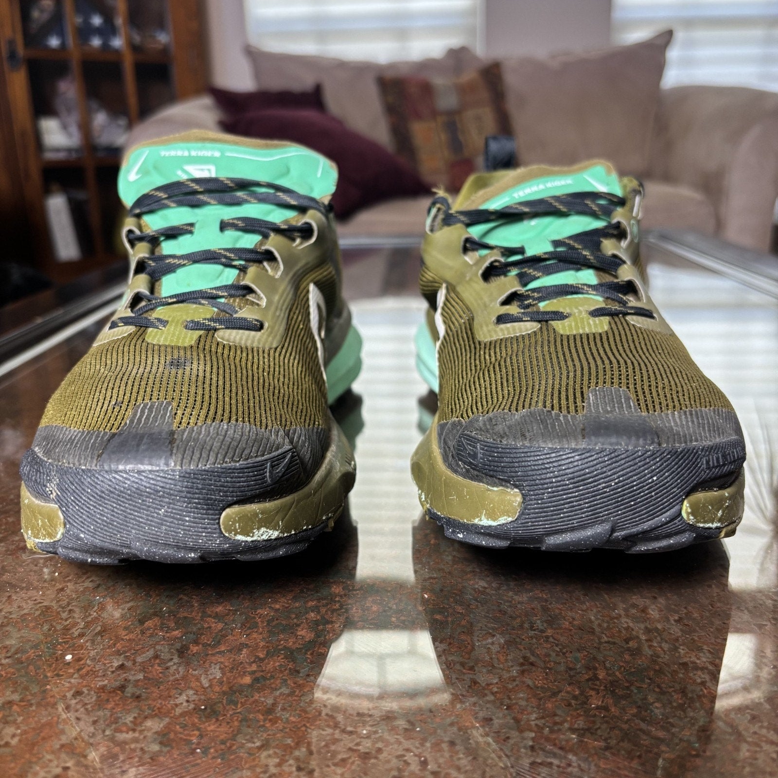 Nike React Terra Kiger 9 Trail Running Shoes Mens Size 11.5 Green Trail Sneaker