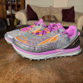 Altra Timp Women's 9 Grey Purple Trail Running ZeroDrop Athletic Shoes Sneakers