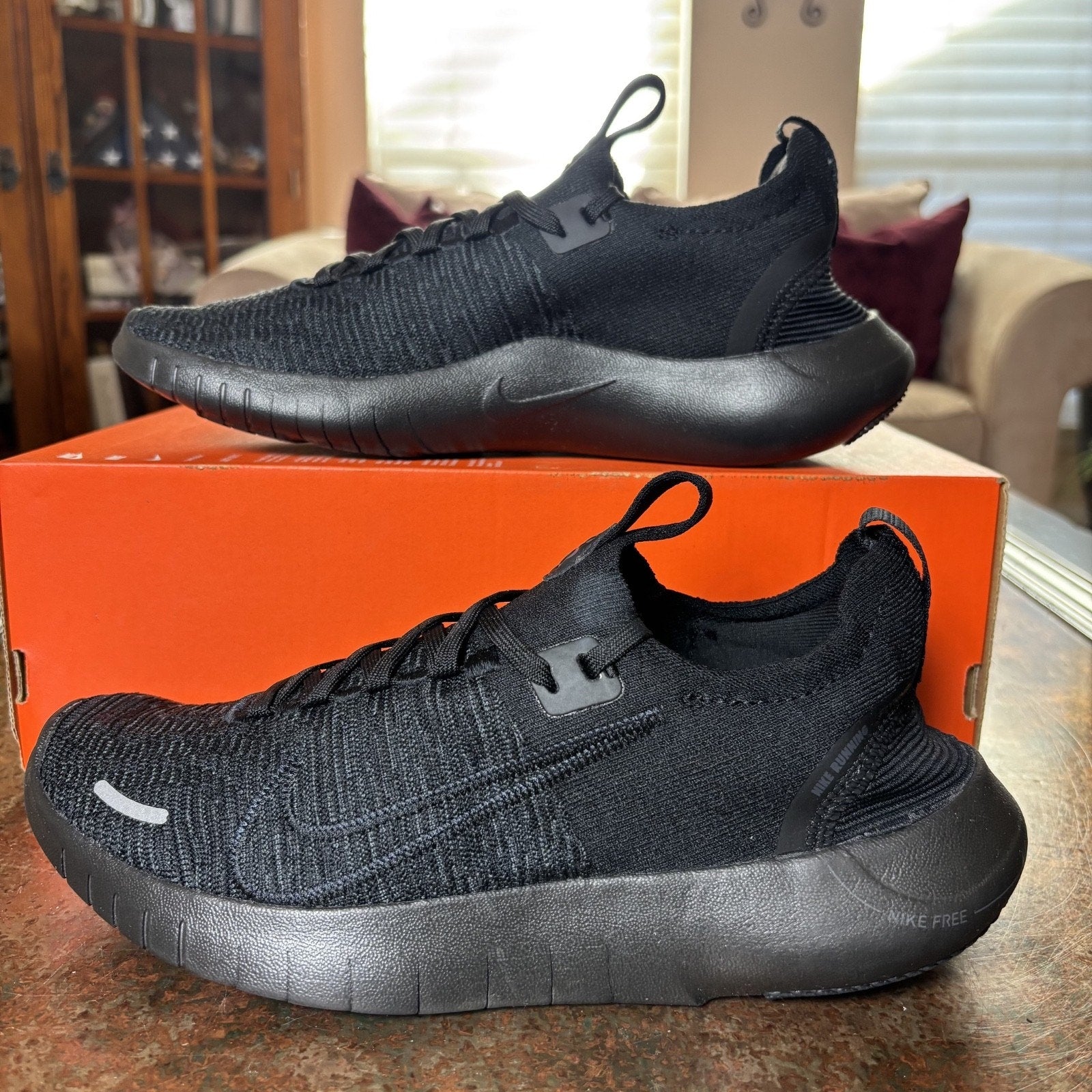 Nike Free RN FK Next Nature Black Athletic Training Shoes Sneaker Mens Sizes NEW